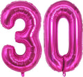 Jonhamwelbor Hot Pink Number 30 Balloon Dark Pink Number 30 Balloon Jumbo Giant by Jonhamwelbor