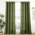 YoungsTex Olive Green Linen Curtains by YoungsTex