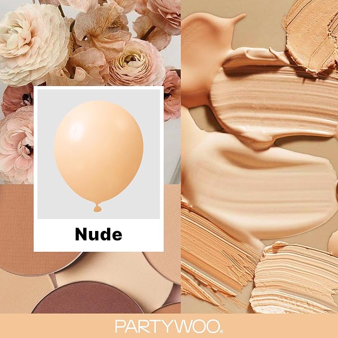 PartyWoo Nude Balloons 85pcs Apricot Boho Fall Color Different Sizes | 18 12 10 - Image 2