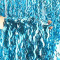 2 pcs Blue Wavy Tinsel Curtains, Under The Sea Party Decorations | Unique Shiny by United-UnicornsParty