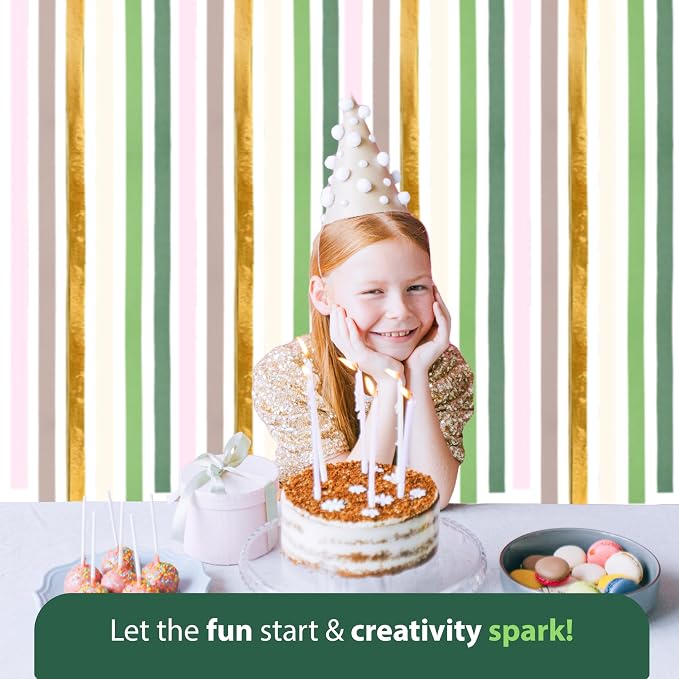 6 Sage Green Streamers, 492ft Pack of Crepe Paper Party Decorations | Each roll - Image 6