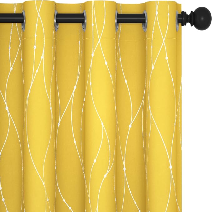 Deconovo Living Room Curtains 84 Inches Long, Thermal Insulated, Room Darkening by Unknown