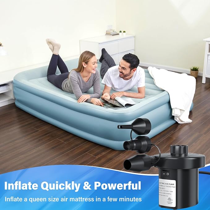 Electric Air Pump for Inflatables Air Mattress Pump AC 130W | Electric Pump - Image 5