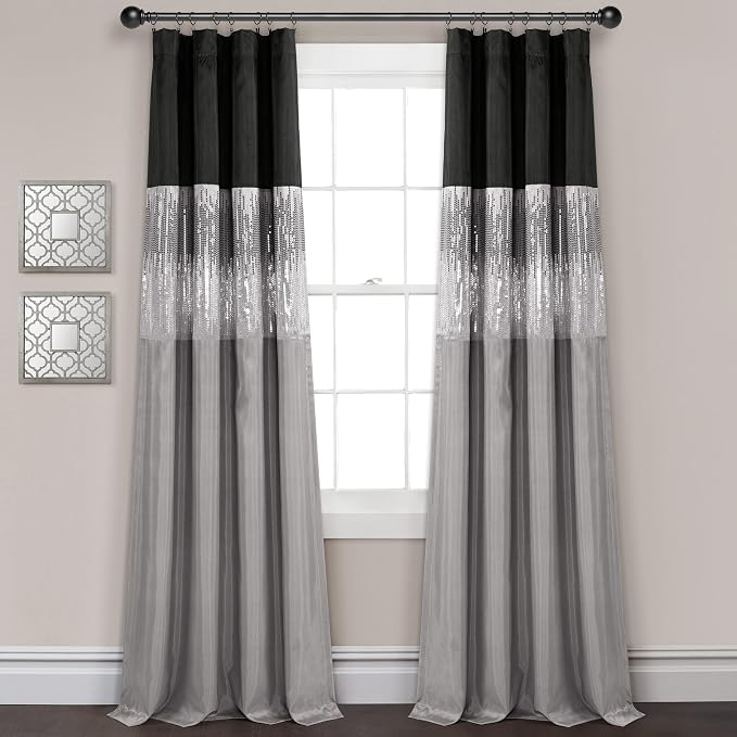 Lush Decor Night Sky 100% Blackout Window Curtain Panel Single 42"W x 84"L by LushDecor