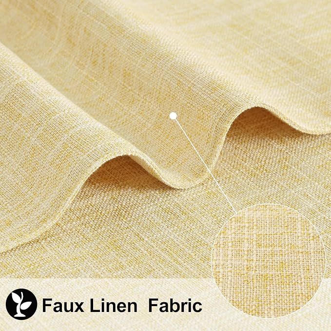 Faux Cotton Linen Placemats Set of 8, Cloth Washable Farmhouse Dining Table Mats - Image 2