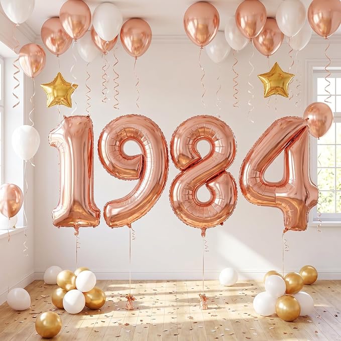 40 Inch Rose Gold Number 8 Balloon, Giant Number Balloons, Birthday Decor | - Image 5