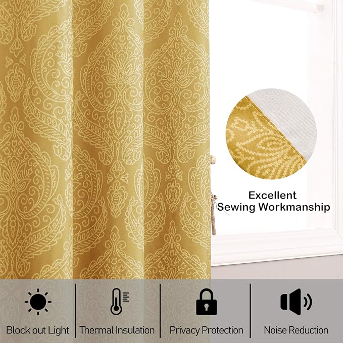 DWCN Fall Ombre Blackout Curtains - Image 7