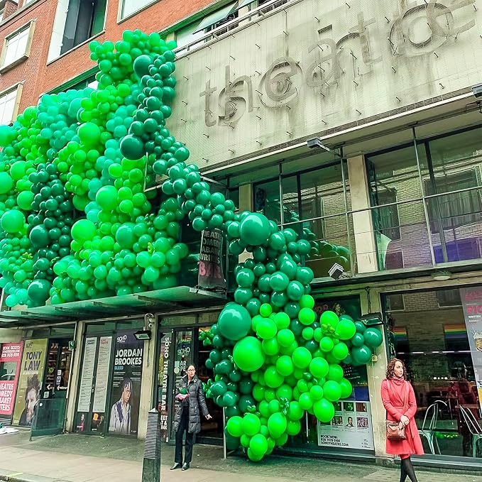 PartyWoo Green Balloons 101pcs Green Latex Helium Balloons 12 Inch | Birthday - Image 5