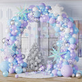 Ice Snow Birthday Party Decorations, Snowflake Balloon Garland Arch Kit | by Tesochye