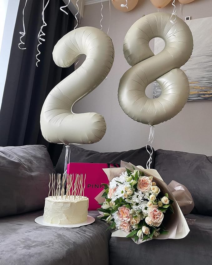 Cream 7 Balloon - Image 4