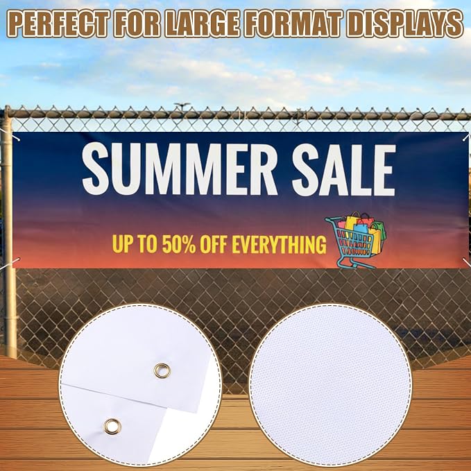 Zonon Large Blank Banners And Signs Polyester Oxford Cloth Sublimation Banner - Image 5
