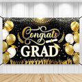 KatchOn Black and Gold Graduation Decorations 2026 Graduation Banner by KatchOn