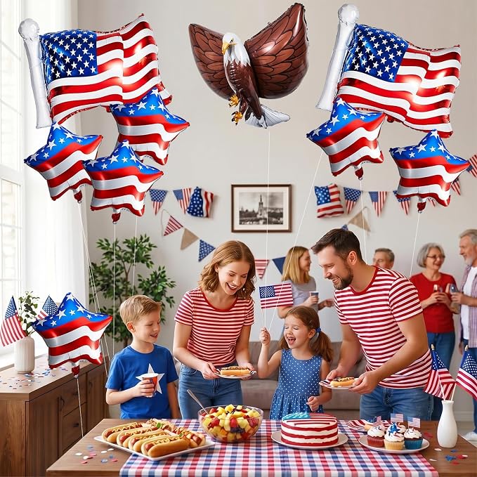 4th of July Patriotic Balloons Set - Image 4