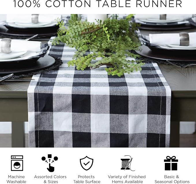 DII Dobby Stripe Table Runner, 13x108 Artichoke & Cream Background | Woven - Image 11