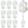 9 PCS Metallic Wrapped Balloons Weights White Helium Balloon Weight Balloon by SPFYunion