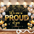 We Are Proud of You Banner – 7x5ft Graduation Banner, Congratulations Banner by SeasonsFriends