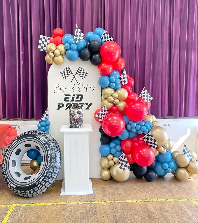 160Pcs Race Car Balloon Garland Arch Kit - Image 7