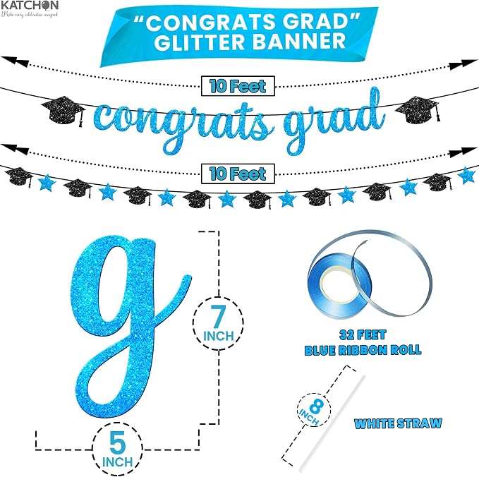 KatchOn Blue 2026 Graduation Party Decorations, graduation Balloons - Image 3