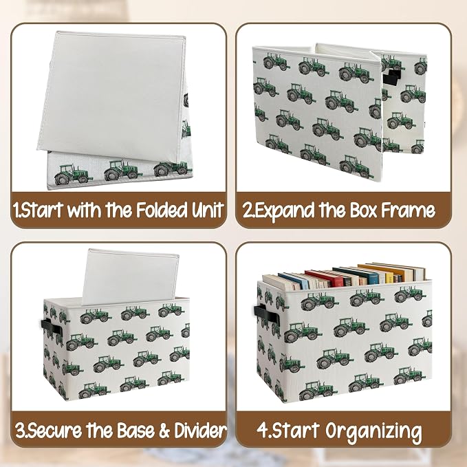 Tractor Truck Boys Nursery Storage Basket - Image 4