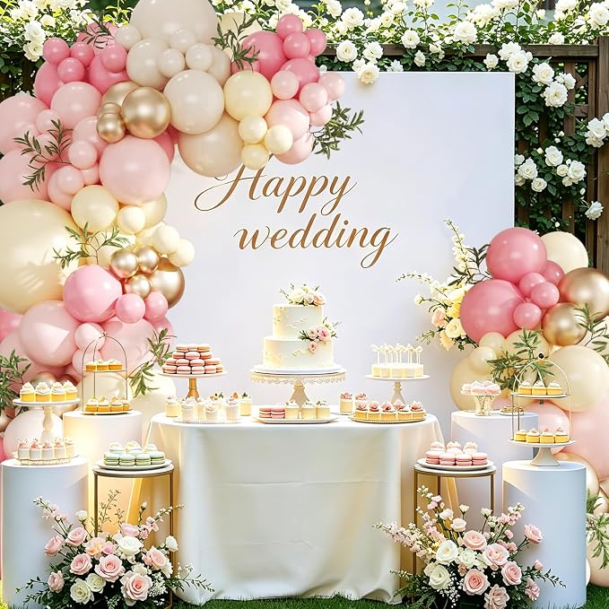 Pink and Yellow Balloon Arch Kit - Image 3