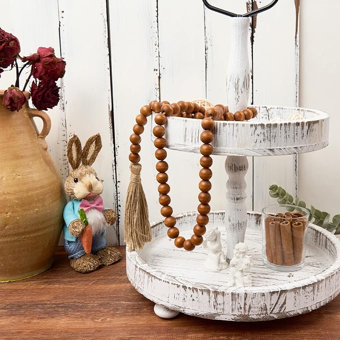 OMISHE 59in Wood Bead Garland - Image 5