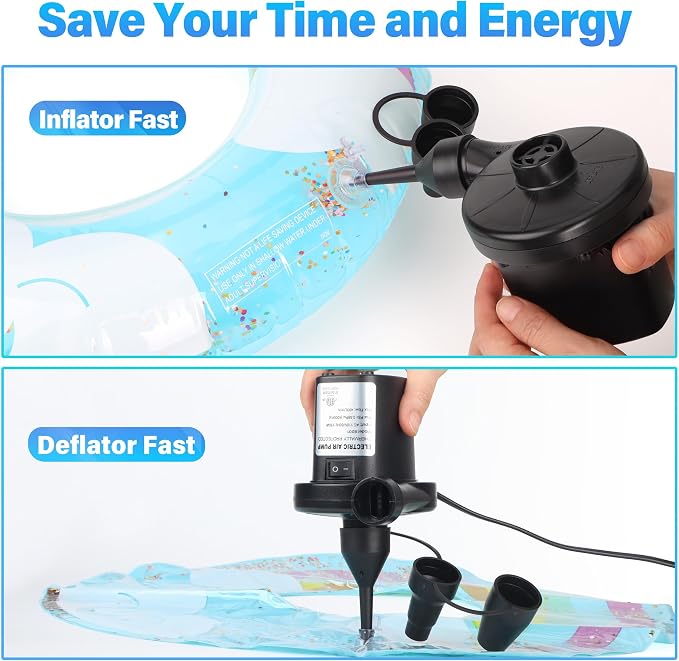 Electric Air Pump for Inflatables Air Mattress Pump AC 130W | Electric Pump - Image 6