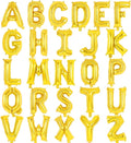 26 Pcs Gold Letter Balloons, 16 Inch Foil Alphabet Letter Balloons, Letter A-Z by YOTHORN
