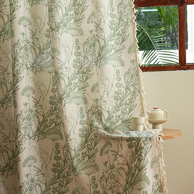 ENJOYBRIDAL Floral 84 Inch Curtains - Image 5