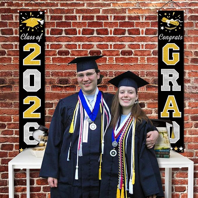 DAZONGE Graduation Decorations 2026, Graduation Porch Banners - Image 6