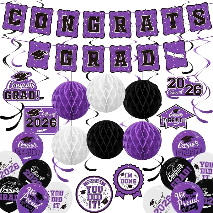 2026 Graduation Party Supplies Kit by Gatherfun