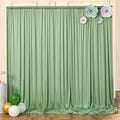 10x8ft Wrinkle Free Sage Green Backdrop Curtains by ENJOYYOURPARTY
