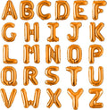 Letter Balloons 16 Inch Mylar Foil Alphabet Letter A-Z Balloons Set by LIOZEOKUN