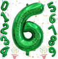 Giant Number Balloons 6, Dark Green 0-9 Set Number Balloons by Isndare