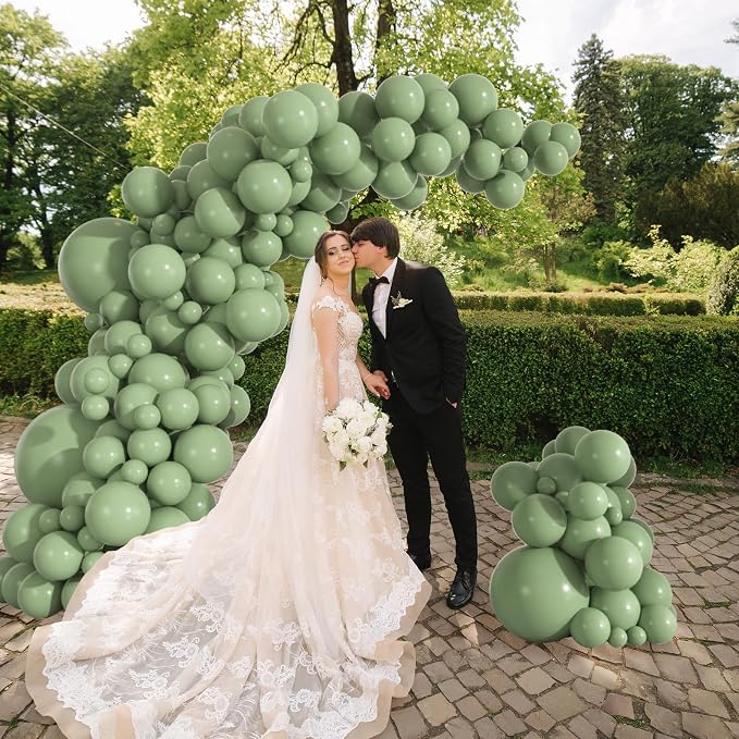 114pcs Sage Green Balloons Different Sizes, 18 12 10 5 inch Olive Balloons | - Image 6