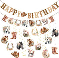 Horse Birthday Decorations for Girls, Happy Birthday Banners, Western Party for by OBBOLO