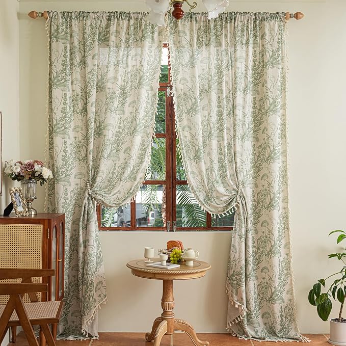 ENJOYBRIDAL Floral 96 Inch Curtains - Image 7