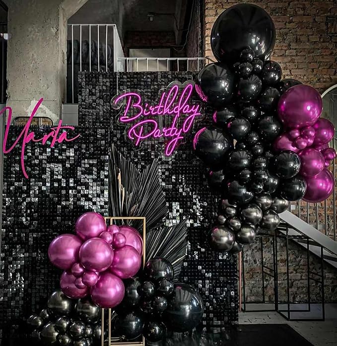 12 Inch Black Balloons, Baby Shower, Graduate Party Decorations - Image 5