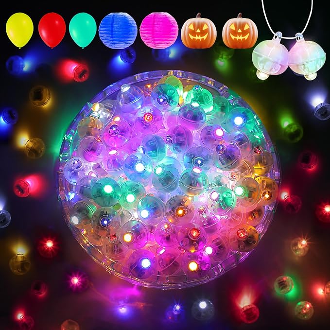 Aogist 100Pcs 10-Colors Balloon Lights by Aogist