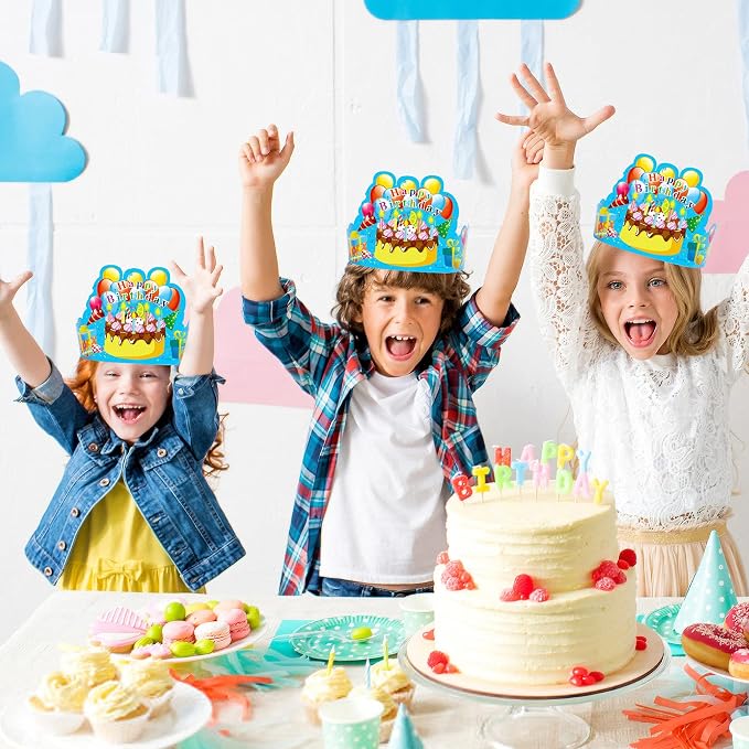 JTIEO 35Pack Birthday Party Crowns - Image 4