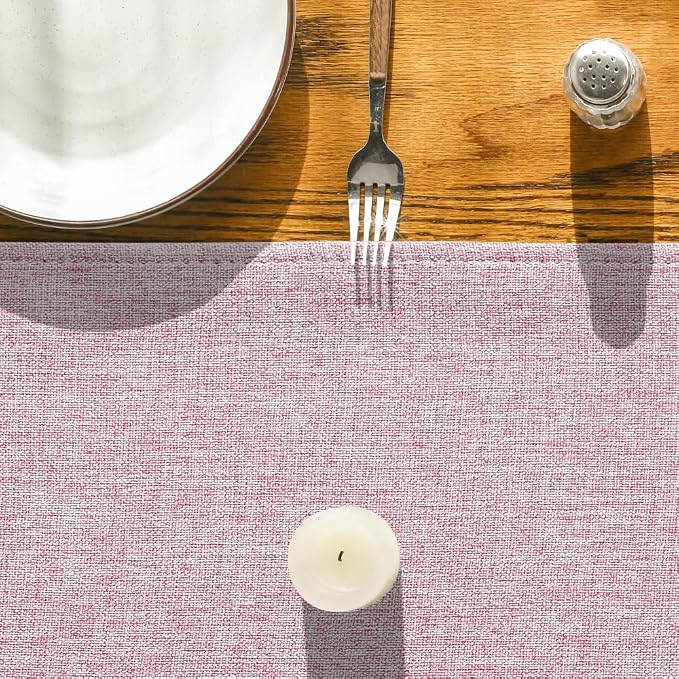 Artoid Mode Pink Table Runner, Seasonal Summer Washable Kitchen Dining Table - Image 8
