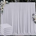 20 ft x 10 ft Wrinkle Free Silver Backdrop Curtain by Outpain
