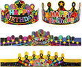 Hooqict Birthday Crowns 30 Pack Party Hats Paper Hats Happy Birthday Crowns by Hooqict