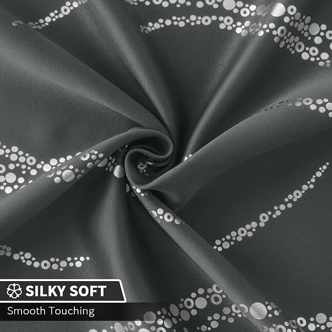 Yakamok Dark Grey Blackout Curtains - Image 5