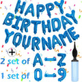 Blue Happy Birthday Balloon Banner Set -16" Foil Letters Balloons | 76pcs by Awfrky-AllforYou