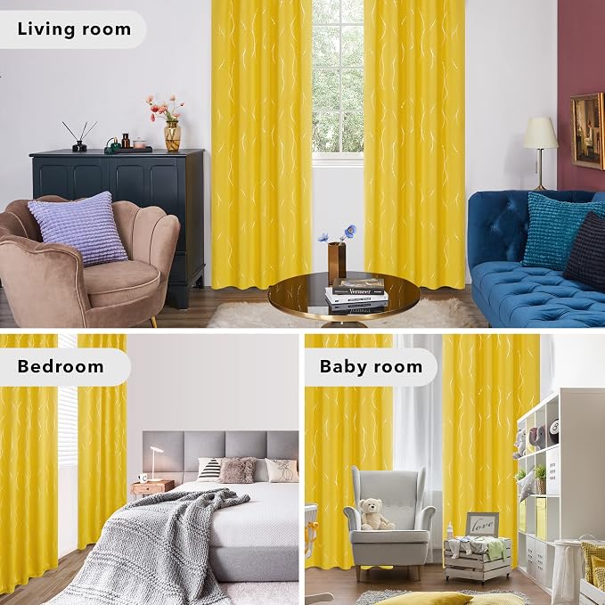 Deconovo Blackout Back Tab Curtains - Image 6