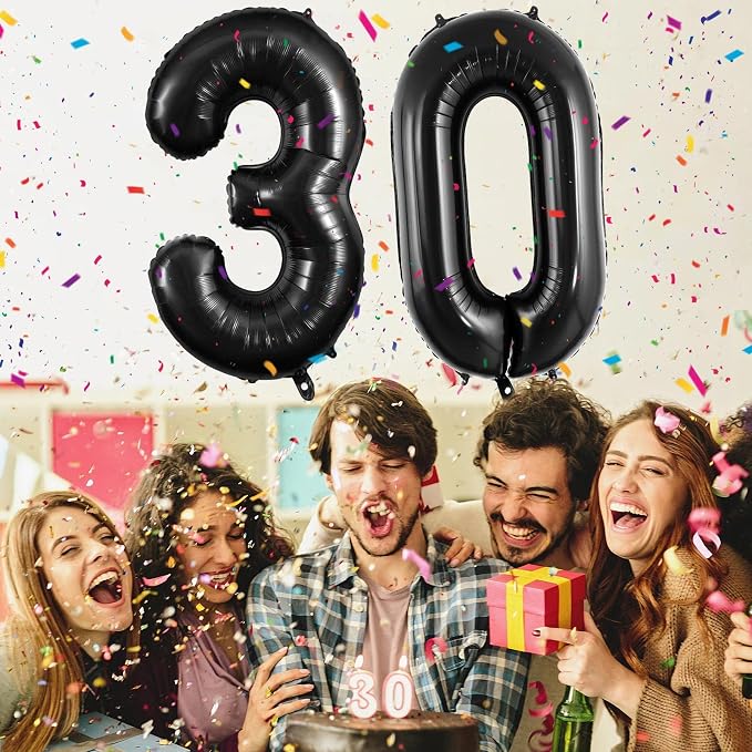 30 Number Balloons Large Foil Number Balloon Big 40 Inch - Image 3