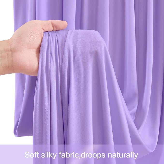 10x12 Lavender Backdrop Curtains - Image 7