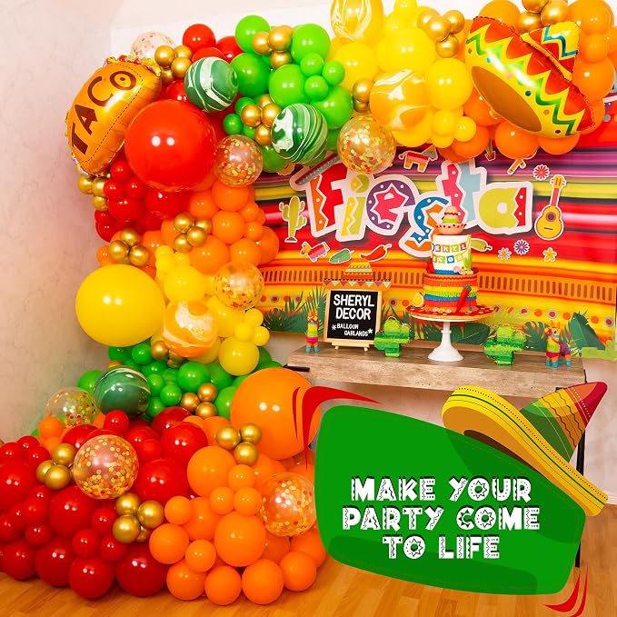 ALL-IN-1 Mexican Balloons Arch Kit & Garland - Image 7