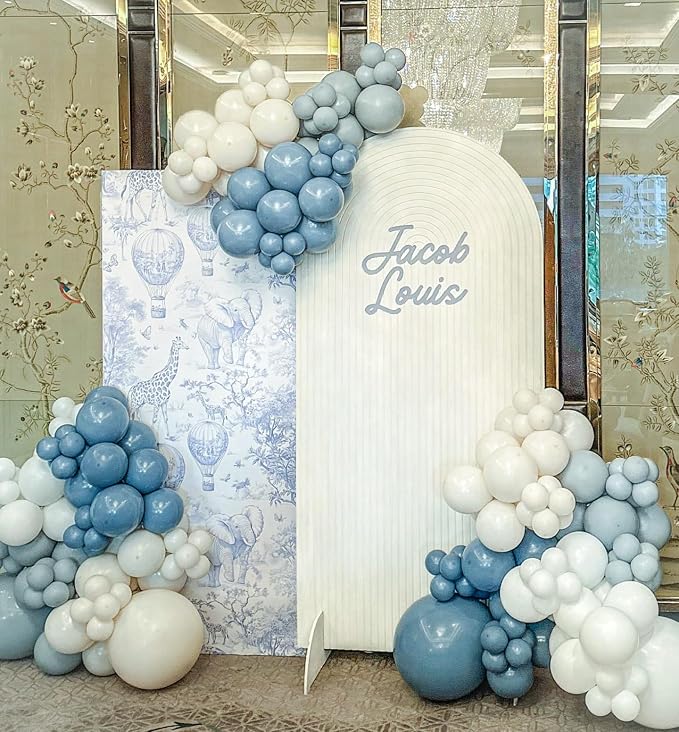 Dusty Blue Balloon Arch Kit, Anniversary, Wedding Decoration - Image 7