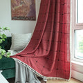 Sutuo Home Boho Curtains for Bedroom 96 Inch Length, Semi Blackout Checkered by SutuoHome